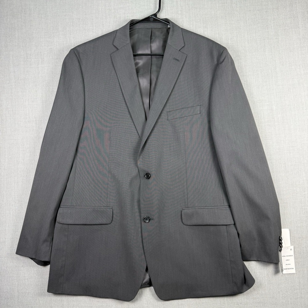 Michael Kors Sports Coat Men's Size 44L Charcoal Gray Blazer Dress Jacket NWT